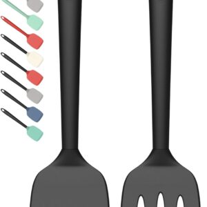 2 Pack Silicone Spatula Set, High Heat Resistant