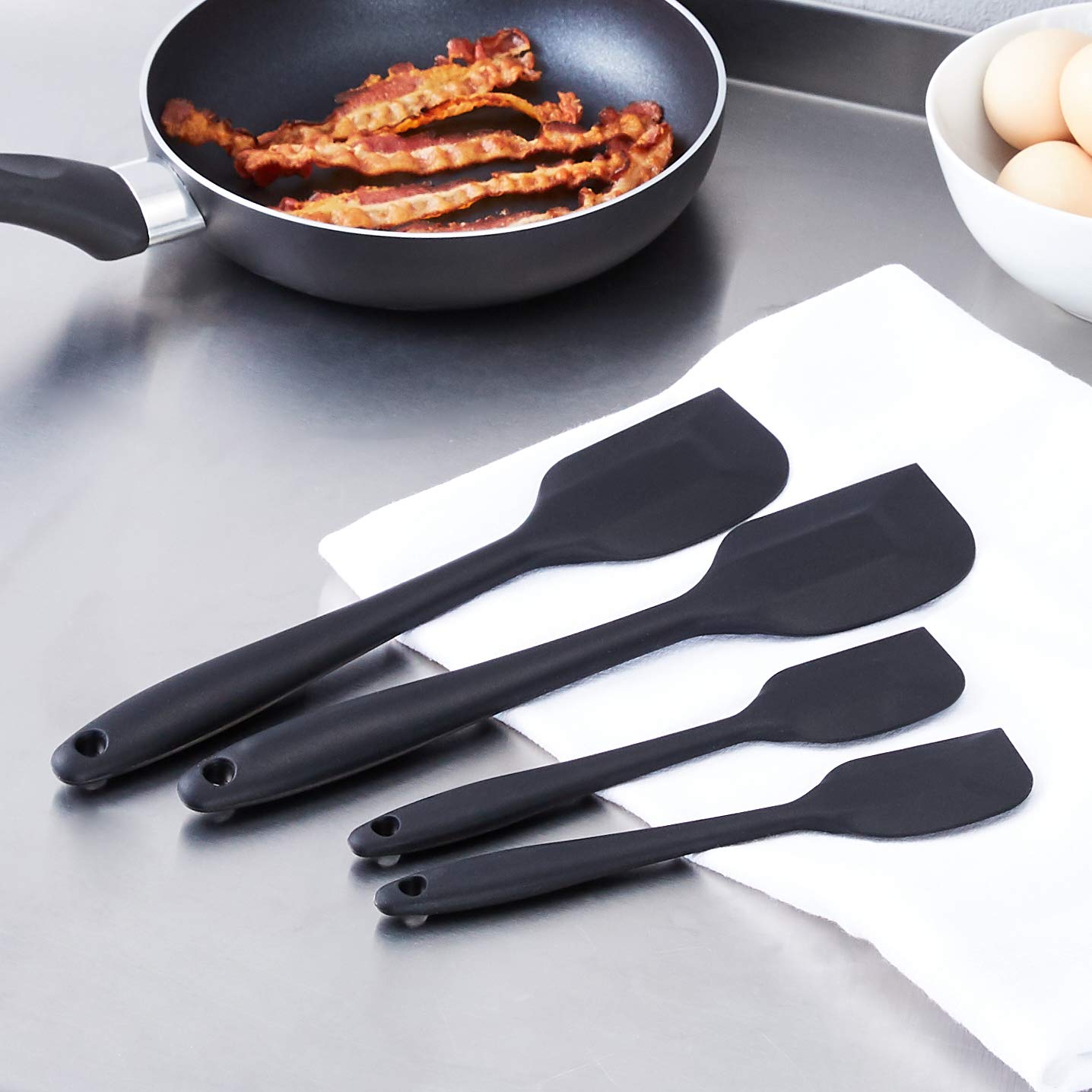 Non-Stick Heat Resistant Silicone Spatula Set - Image 3